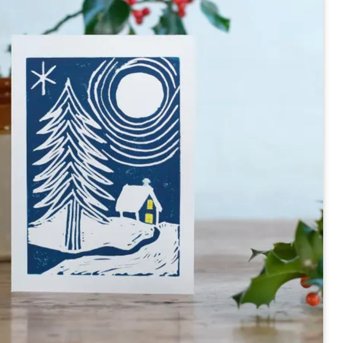 Linocut Printing Christmas Edition