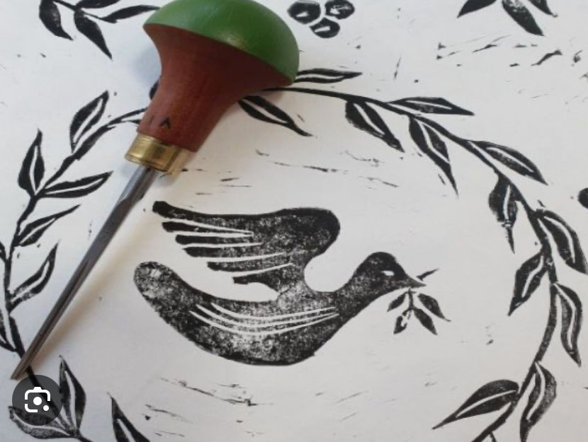 Linocut Printing Christmas Edition