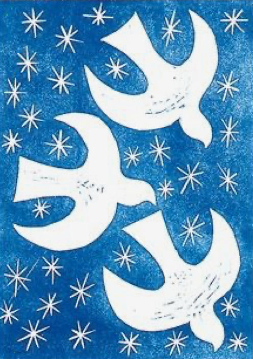 Linocut Printing Christmas Edition